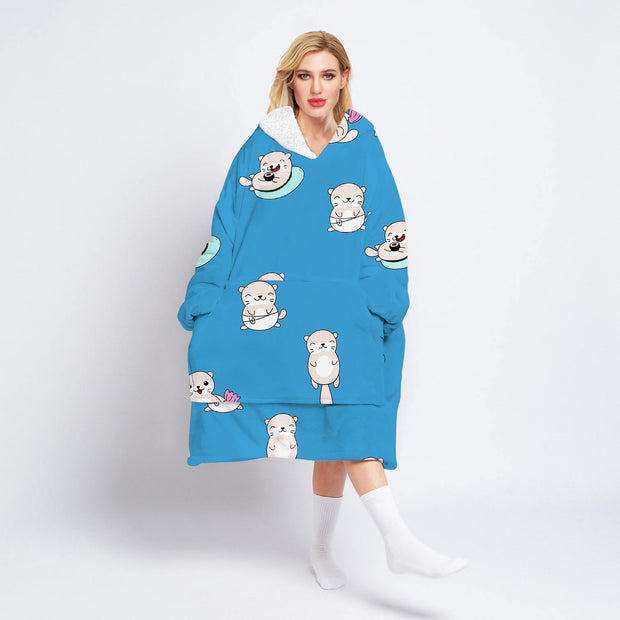 Cashmere adult sweater blanket