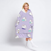 Cashmere adult sweater blanket