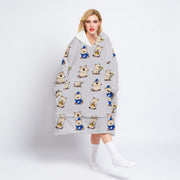 Cashmere adult sweater blanket