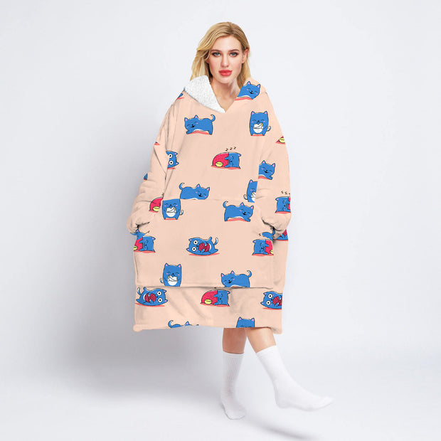 Cashmere adult sweater blanket