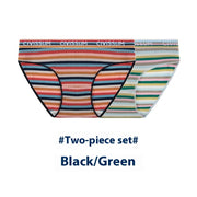 Two-piece Set Large Size Low Waist Cozy Series Classic Color Briefs