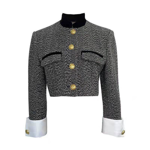 Tweed Classic Style Coat Classic Style