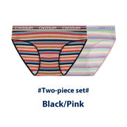 Two-piece Set Large Size Low Waist Cozy Series Classic Color Briefs